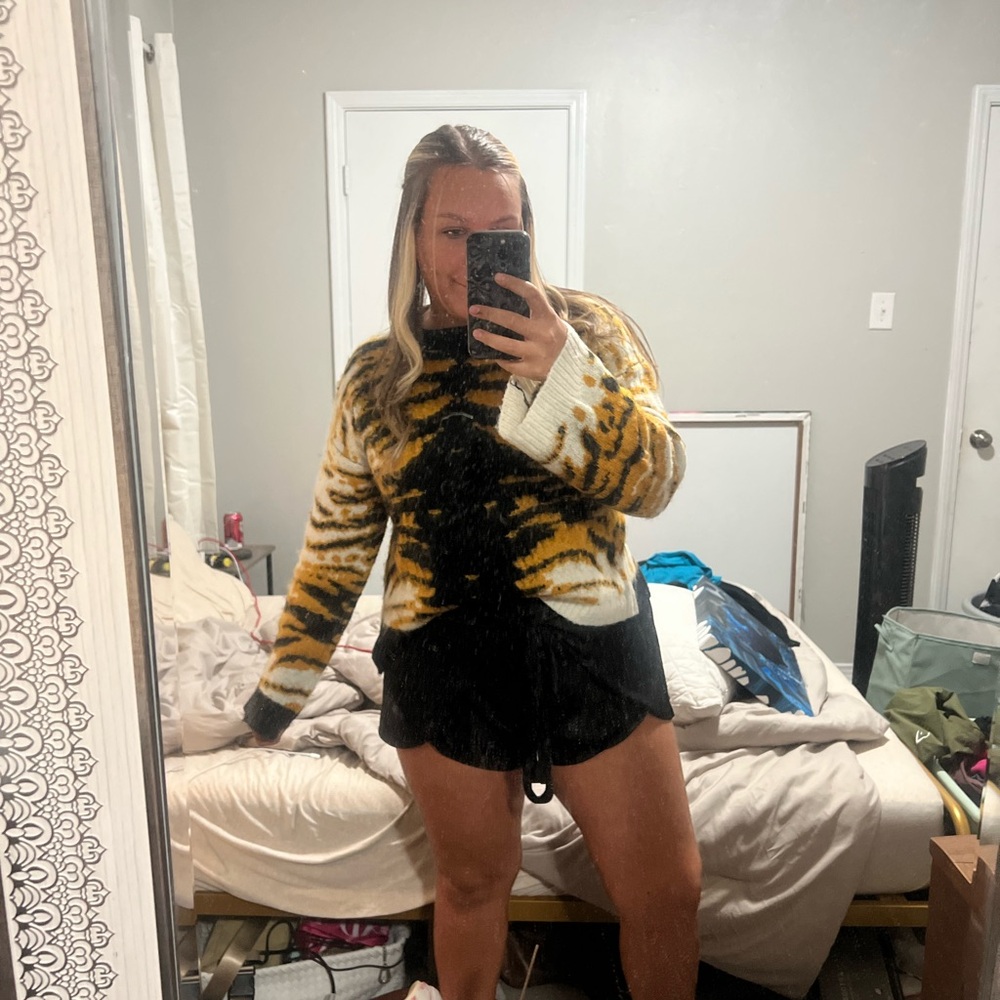 Tiger Print Sweater